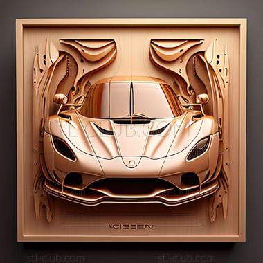 3D мадэль Koenigsegg Gemera (STL)
